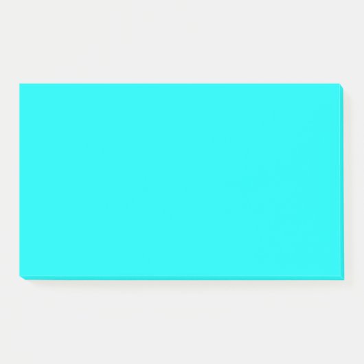 Neon Aqua Post-it® Notes (Voorkant)