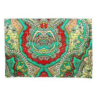 Neon arabesk ornament: jaren '80 stijl. kussensloop