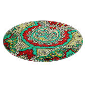 Neon arabesk ornament: jaren '80 stijl. snijplank (Hoek)