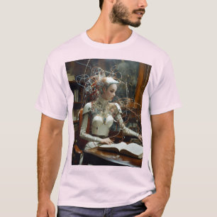 Neon Archives: Cybernetische Wijsheid Onthuld T-shirt