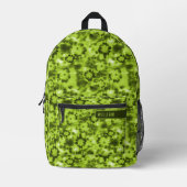 Neon & Army Green Shibori Pattern Koel Tiener Bedrukte Rugzak (Voorkant)