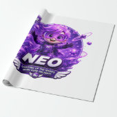 Neon ATOMIVRA Cadeaupapier (Uitgerold)