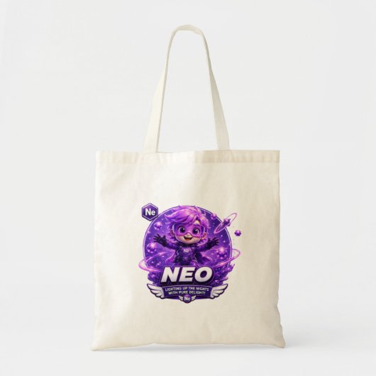 Neon ATOMIVRA Tote Bag (Voorkant)