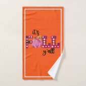 Neon Automne Personnaliser Automne Texte et Couleu (Serviette à main)