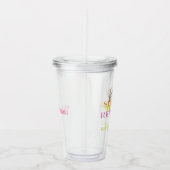 Neon Bachelorette Final Fiesta Pool Party Acryl Drinkbeker (Rechts)