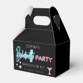 Neon Bachelorette katerkit favorbox Bedankdoosjes (Achterkant)