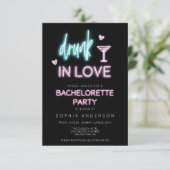 Neon Bachelorette Party Kaart (Staand voorkant)