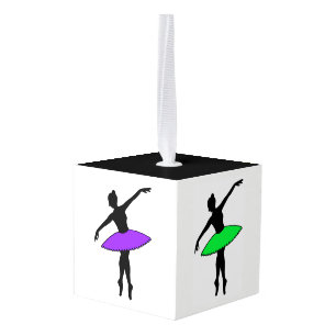 Neon Ballerina Ballet Tutu Dance Teacher Pointe Kubus Ornament