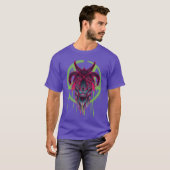 Neon Baphomet grappig T-shirt (Voorkant volledig)