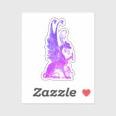 Neon Basilisk Monster Symbol Dragon Ancient Beast Sticker (Vel)