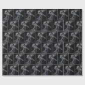 Neon Basketball Player Number 67 Cadeaupapier (Vlak)