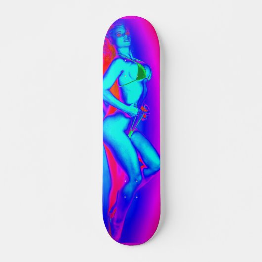 Neon Beach Bikini Skateboard (Voorkant)