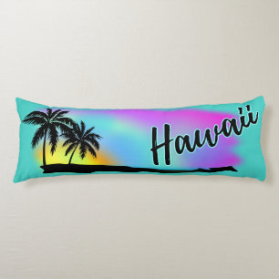 Neon Beach Skies op Hawaii Lichaamskussen