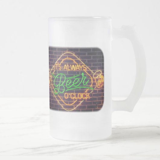 Neon Beer Sign Froid Beer Mug Cup (Droit)