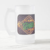 Neon Beer Sign Frosted Beer Mok Cup (Links)