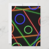 Neon Birthday Party Invitation (Dos)