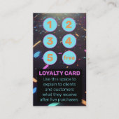 Neon Black Punch Kaart Vape Head Shops Smoke Loung (Voorkant)