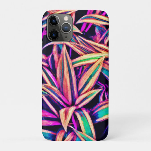 Neon blad patronen onthuld Case-Mate iPhone case (Achterkant)