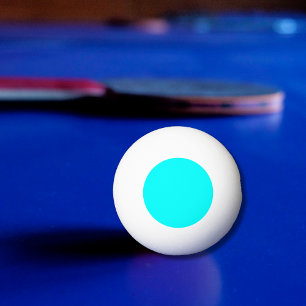 Neon Blauw Effen Kleur Klassiek Pingpongballen