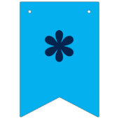 Neon Blauw | Het is een jongen! | Aangepast Vlaggetjes (Eerste vlag)