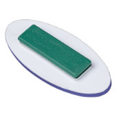 Neon Blauw Stevige Kleur Naambadge (Achterkant)