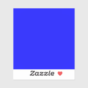 Neon Blauw Stevige Kleur Sticker