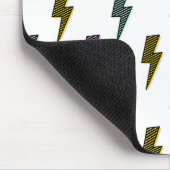  neon bliksemschichtpatroon muismat (Hoek)