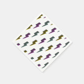  neon bliksemschichtpatroon servet (Hoek)