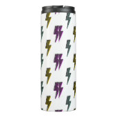  neon bliksemschichtpatroon thermosbeker (Achterkant)