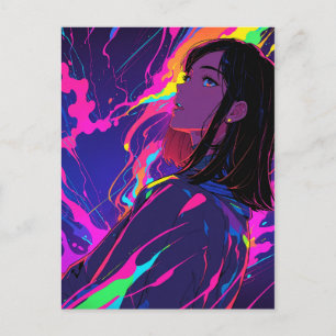 Neon Bliss briefkaart: Daze Briefkaart
