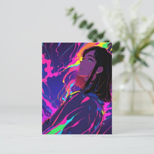 Neon Bliss briefkaart: Daze Briefkaart (Staand voorkant)