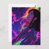 Neon Bliss briefkaart: Daze Briefkaart (Voorkant / Achterkant)