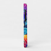 Neon bloemen bloeien helder Case-Mate iPhone case (Achterkant/links)