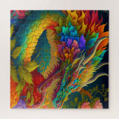 Neon bloemendraak puzzel (Horizontaal)