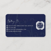 Neon Blonde Salon Cartes de visite (Dos)