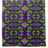 Neon Bloomstorm Douchegordijn (Voorkant)