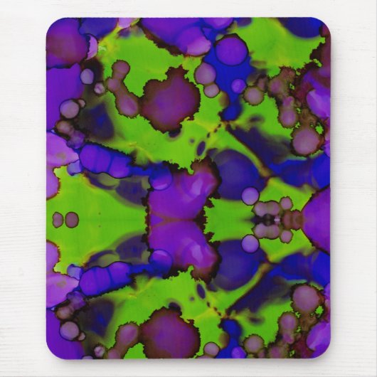 Neon Bloomstorm Muismat (Voorkant)