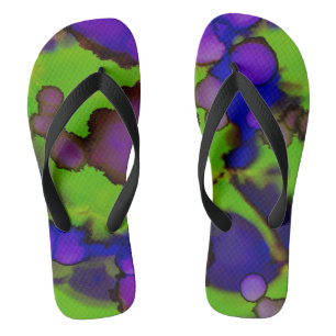 Neon Bloomstorm Teenslippers