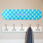 Neon Blue Color Pattern Skateboard