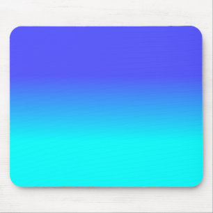 Neon Blue en Bright Neon Aqua Ombré Shade Color F Muismat