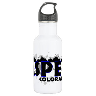 Neon blue grunge Aspen Colorado Waterfles