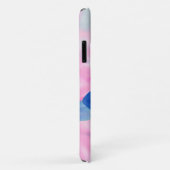Neon Blue Lily Flower iPhone 11 Coque (Dos/Droite)