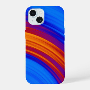 Neon Blue Oranje Red Yellow iPhone 15 Hoesje