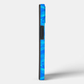 Neon Blue Turquoise Psychedelic Cloudy Abstract Case-Mate iPhone Case (Achterkant / Rechts)