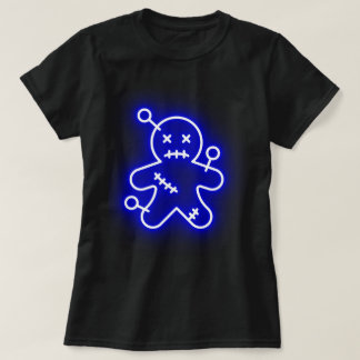 Neon Blue Voo Doo Dames T-shirt