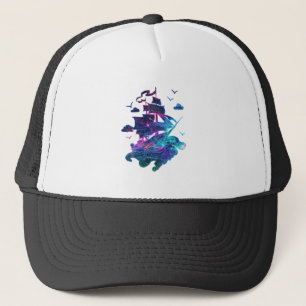 Neon Boat Trucker Pet