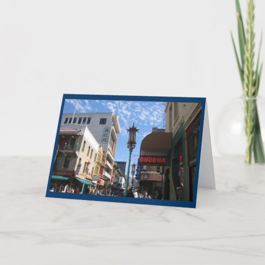 Neon Bouddha San Francisco Note ou carte de voeux (Devant)