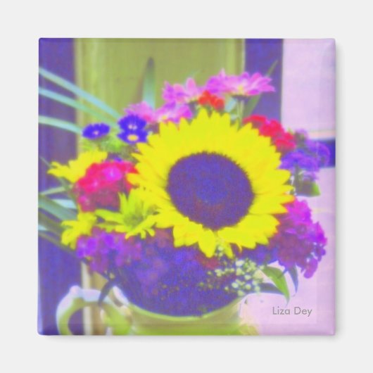 Neon Bouquet Magnet (Devant)