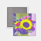 Neon Bouquet Magnet Magneet (Voorkant / Achterkant)