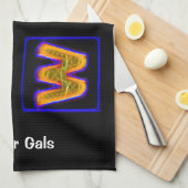 Neon Bowl, Team Bowling Towels Theedoek (Quarter Fold)